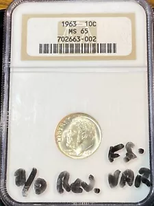 1963 DDR FS-805 Roosevelt Dime NGC MS65 Best Price on Ebay* CHRC - Picture 1 of 2