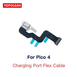 New For Pico 4 VR Charging Port Cable Headset Power Type-C Audio Aux Jack Parts - Picture 1 of 3