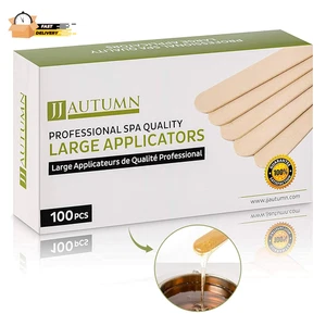 Palos de cera de madera para depilación | 100 piezas palo de paleta de madera grande - Imagen 1 de 12