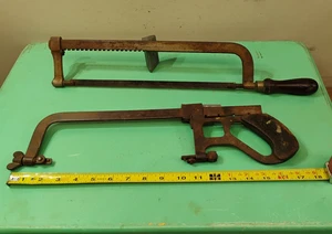 Herramientas de sierra de calar antiguas Millers Falls No.6 Westhaven patente hoja ajustable 2 piezas - Imagen 1 de 21