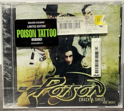 Poison Crack A Smile...And More! CD 1996 Pop Rock Hair Band NEW Tattoo Hype Foto 1 de 3