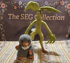 Phantastische Tierwesen Bowtruckle Plüsch The Noble Collection grau Niffler 2 Stück - Bild 1 von 20
