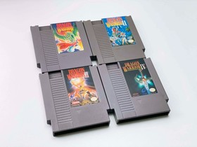 Dragon Warrior I + II + III + IV (1 2 3 4) (NES) [CARTS ONLY] *AUTHENTIC