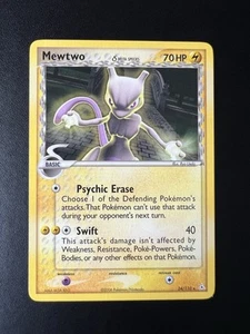 Mewtwo Delta Species EX Holon Phantoms Non Holo Rare Pokemon - Pack Fresh Mint - Picture 1 of 2