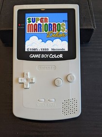 White Gameboy Color Console OLED Screen GBC Game Boy