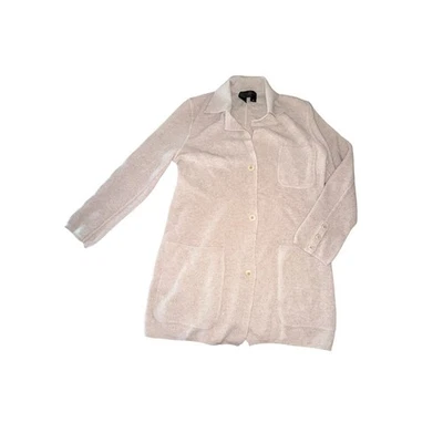 Donna Karan Black Label 100% Cashmere Button Cardigan With Issues Size Medium - Image 1 of 4