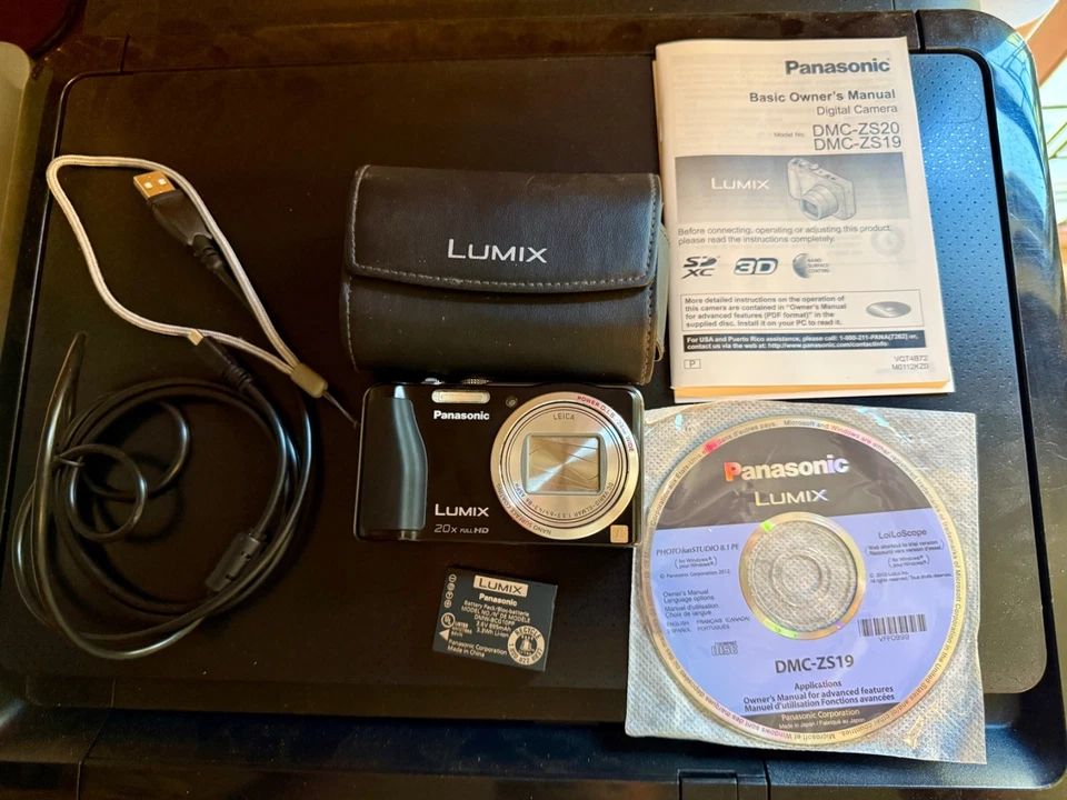 Panasonic Lumix DMC-ZS19 Black 14.1 MP 20x Optical Zoom Leica Lens Digital HD - Image 1 of 1