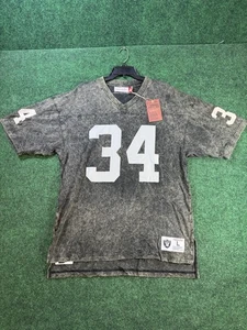 Herren Los Angeles Raiders Bo Jackson Mitchell Acid Wash Top Größe Large - Bild 1 von 8