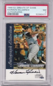 1999 Fleer Si Greats of the Game Harmon Killebrew Auto Autograph PSA NM 7 - Bild 1 von 3