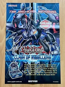 Póster oficial de Konami Yu-Gi-Oh Clash of Rebellions Dragons of Legends 2 caras - Imagen 1 de 7