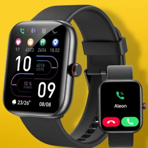 Montre Connectée pour Femme Homme 1.91" HD Bluetooth Alexa Fitness Tracker 105+ Sports - Photo 1 sur 5