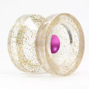 YoYoFactory Wedge - Polycarbonate - Evan Nagao Signature (Glitter with Pink Hub) - Picture 1 of 1
