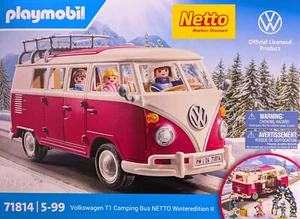 PLAYMOBIL® 71814 Volkswagen VW T1 Camping Bus NETTO Winter Edition II 79 Teile - Bild 1 von 4