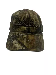 Cabela’s Mütze bestickt Logo grün Tarnmuster Einheitsgröße verstellbarer Riemen hinten - Bild 1 von 9