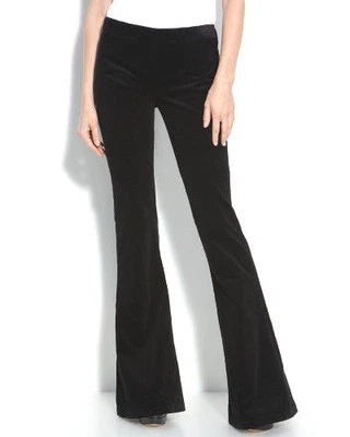 NUEVO $265 Theory 'Shisla' Pantalones de Pana Acampanados Cordón Reactivo Negro [Talla 0] #311 Foto 1 de 2