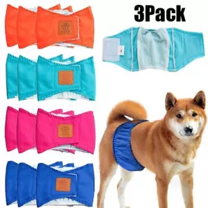 Pet Diapers Female Sanitary Pants Dog Washable Underwear Physiological Panties - Picture 1 of 16