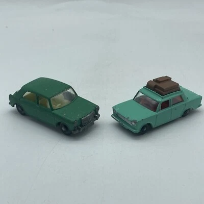 VINTAGE MATCHBOX LESNEY No.64 Green MG 1100 & No 56 B2 Fiat 1500 - Image 1 of 4