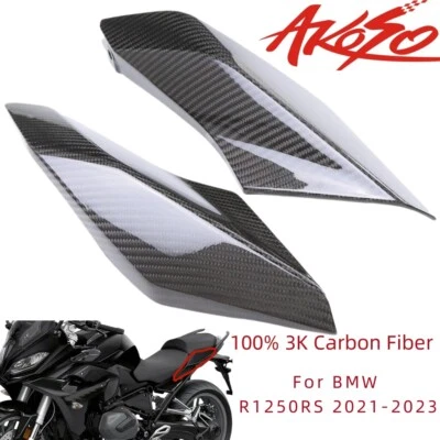 Carenado paneles laterales asiento trasero 100 % fibra de carbono para BMW R1250RS 2021-2023 Foto 1 de 4