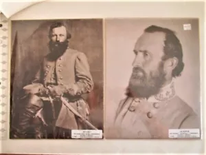 Gen. Stonewall Jackson & Gen Jeb Stuart Civil War Historic Poster Photo 14"x11" - Picture 1 of 7
