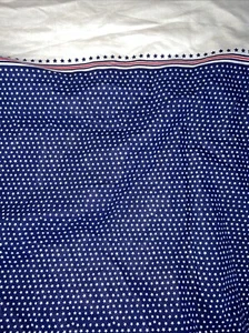 Tommy Hilfiger Blue and White Stars Twin Flat Sheet - Picture 1 of 5