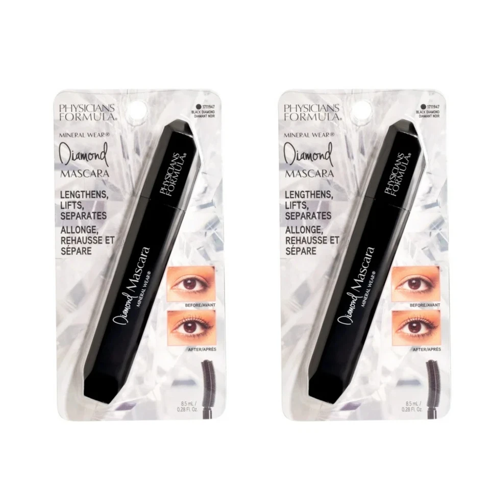 (Pack of 2) Physicians Formula Mineral Wear Diamond Mascara in Black Diamond Nib - Image 1 of 1
