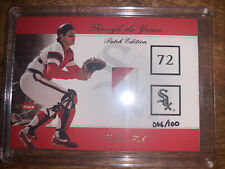 2002 Fleer Greats of the Game Through the Years maillot patch Carlton Fisk 66/100