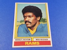 1974 TOPPS FOOTBALL #420 HAROLD JACKSON HIGH GRADE MINT BEAUTIFUL SHARP CARD