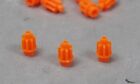 Ho Slot Car Parts - Hcs Amg 7t Orange Super Tough Pinion Gear Lot Of 3 - Viper
