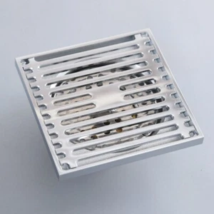 Bathroom Floor Drain Polished Chrome Shower Drain Bathroom Waste Grate Drain - Picture 1 of 7