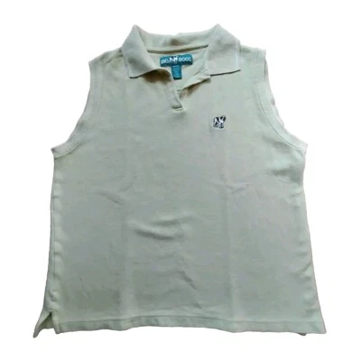 Big Dogs Women's L Light Green All Cotton Sleeveless Polo Shirt Embroidered Logo Foto 1 de 4