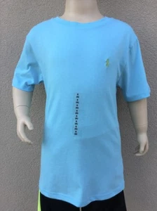 POLO RALPH LAUREN KIDS BOYS T Shirt Size SMALL 100% cotton Blue green Pony NEW - Picture 1 of 3