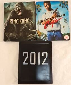 3x Blu-ray Steelbook: King Kong 2005, John Cusack 2012, Beverly Hills Cop 