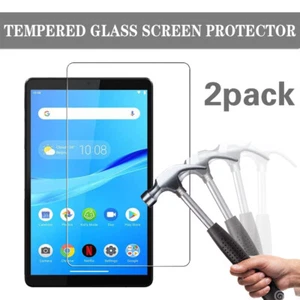 2 x Pack Tempered Glass Screen Protector For Lenovo TAB M8 TB-8705F/8505X - Afbeelding 1 van 11