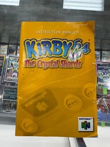Kirby 64 The Crystal Shards Manual, Nintendo 64, Authentic - Picture 1 of 4