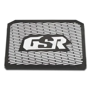 Cubierta protectora de rejilla de radiador de acero inoxidable apta para Suzuki GSR400/600 2006-2012 carbono - Imagen 1 de 3