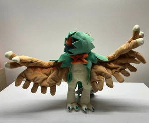 Pokemon Center Plush LARGE 12" DECIDUEYE NWT Posable Wings 2017 Sun & Moon Retir - Picture 1 of 10
