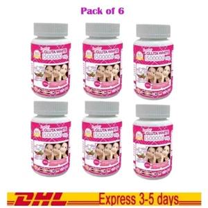 Bottles White Gluta Supreme 1500000 Mg Anti Aging Whitening Softgel 30pc x6 - Picture 1 of 7