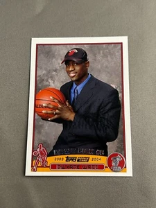 03-04 Topps #225 Draft Pick #5 Dwayne Wade  RC Miami Heat Rookie HOF - Picture 1 of 2