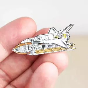 Regalo de astronauta, transbordador espacial sección transversal pin insignia - Imagen 1 de 6