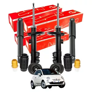 KIT STOSSDÄMPFER VORNE HINTEN KOMPLETT FIAT 500 MIT PUFFERN UND HALTERUNGEN - Bild 1 von 7