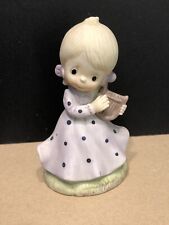 Precious Moments Ornament Figurine Girl With Lute Vintage