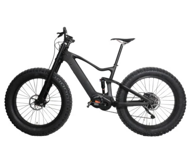 Bicicleta Eléctrica 18" Carbono Fat Bike 9s Ebike Bafang M620 SRAM Suspensión 26er Foto 1 de 4