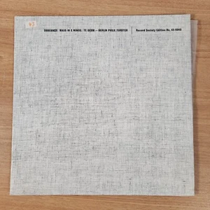 BRUCKNER MASS IN E MINOR BERLIN NO 45-6045 LP RECORD NEAR MINT - Picture 1 of 5