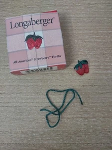Longaberger 2001  All American Strawberry Basket Tie-On - Picture 1 of 1