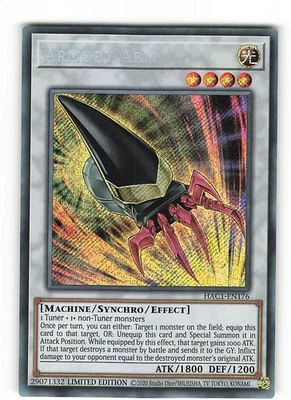 Yugioh WAFFE AUS DER WAFFENKAMMER , hac1-en176 Secret Rare englisch NM Limitiert - Bild 1 von 2