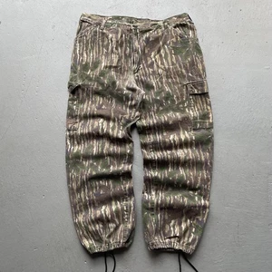 Vintage Duxbak Realtree Camo Adjustable Cargo Hunting Pants Size 36 x 30 - Picture 1 of 8