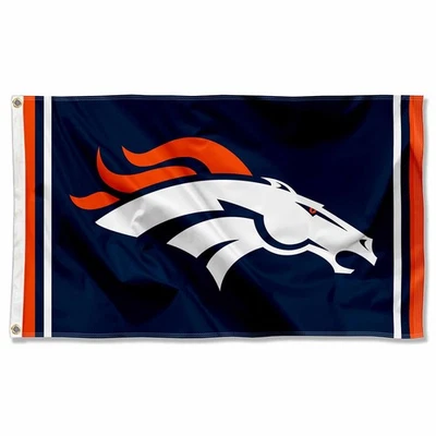 Bandera grande al aire libre de los Denver Broncos NFL 3 x 5 Foto 1 de 4