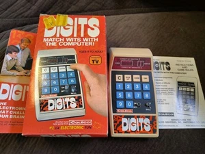 Vintage Coleco DIGITS 1979 Computer Game Handheld + Box + Papers WORKS!!! - Picture 1 of 11