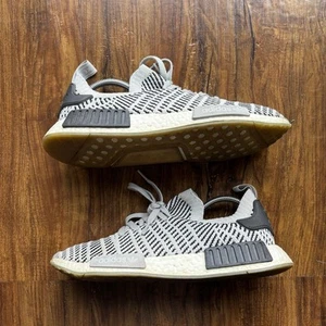 Adidas NMD R1 STLT PK Primeknit Boost Men's Size 11 Running Shoes Gray Black - Picture 1 of 5