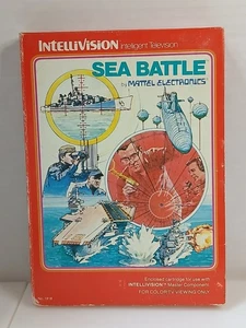 Sea Battle (Intellivision, 1981) Caja, Manual, 2x Superposiciones; Usado, Sin Probar  - Imagen 1 de 6